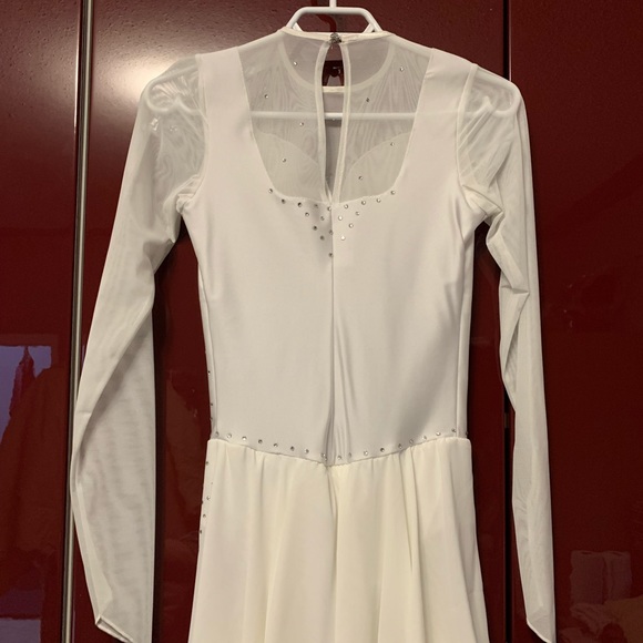 White Figure skating dress - Picture 2 of 6